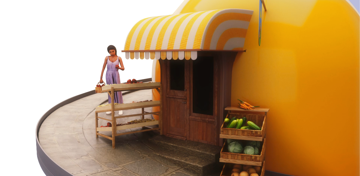 Woman at Market Header Image