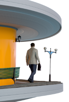 Man Walking Footer Image