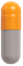 Orange and Grey Pill Icon