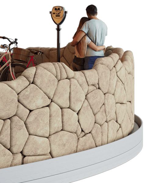 Couple with Bikes Footer Image