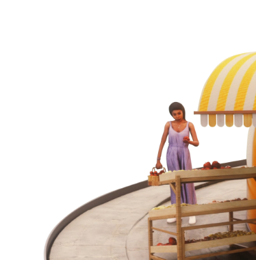 Woman at Market Header Image
