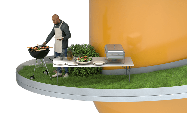 Man Grilling Header Image